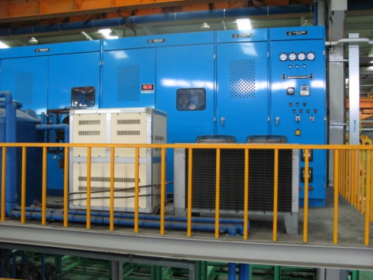 2500 TON COPPER EXTRUSION PRESS